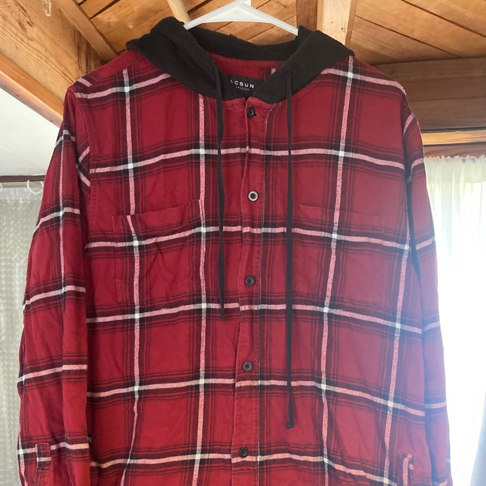 Pacsun Flannel with Hood
